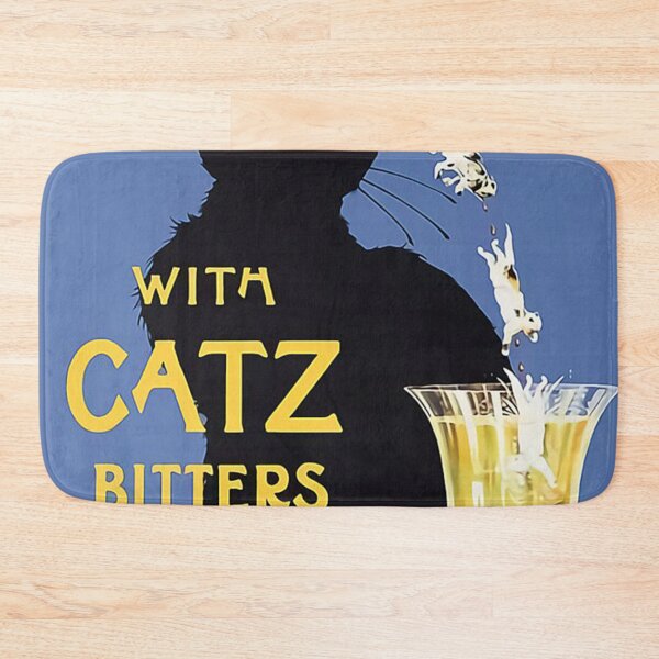 Item preview, Whimsical vintage liquor black cat ad for bitters designed and sold by cetranes.