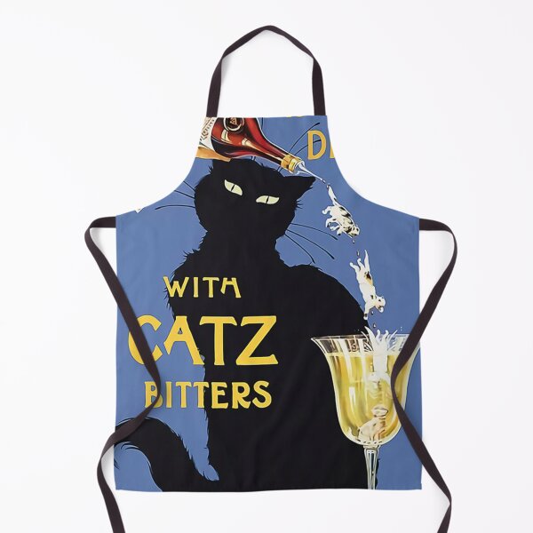Item preview, Whimsical vintage liquor black cat ad for bitters designed and sold by cetranes.
