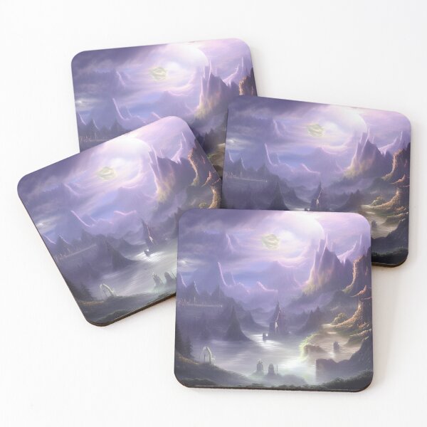 Item preview, Purple Fantasy Scenery Painting designed and sold by SurizonDesigns.