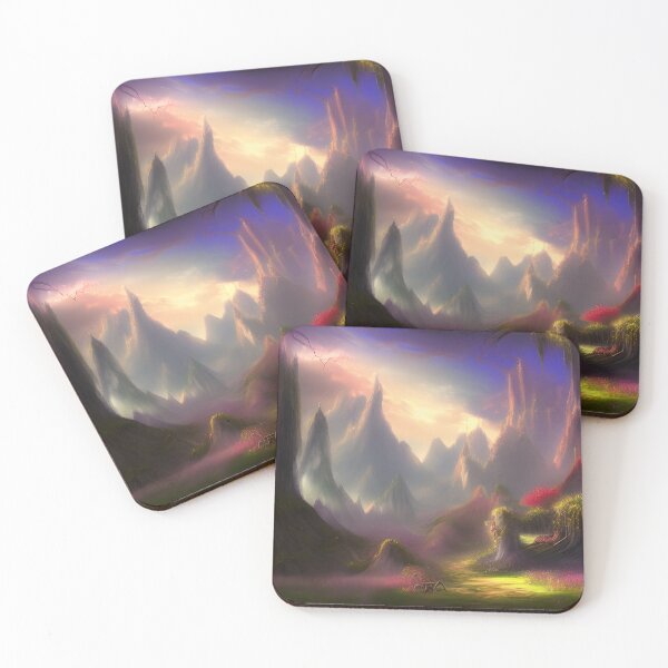 Item preview, Colorful Fantasy Scenery Painting designed and sold by SurizonDesigns.
