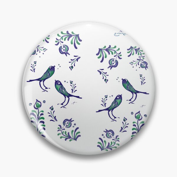 Item preview, Pomegranates and Loving Birds Warbling Happiness · Grenada Albayzin Style designed and sold by reflejArte.