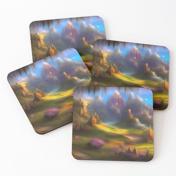 Item preview, Colorful Fantasy Scenery Painting designed and sold by SurizonDesigns.