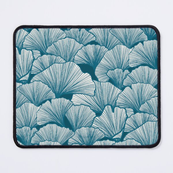 Item preview, Ginkgo Leaf Ruffles - Deep Teal designed and sold by bryonyhall.