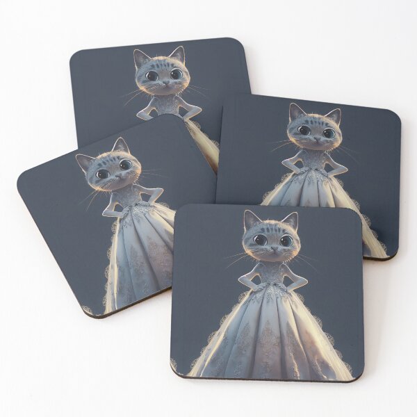 Item preview, White Cat in a Dress designed and sold by Brianna F.