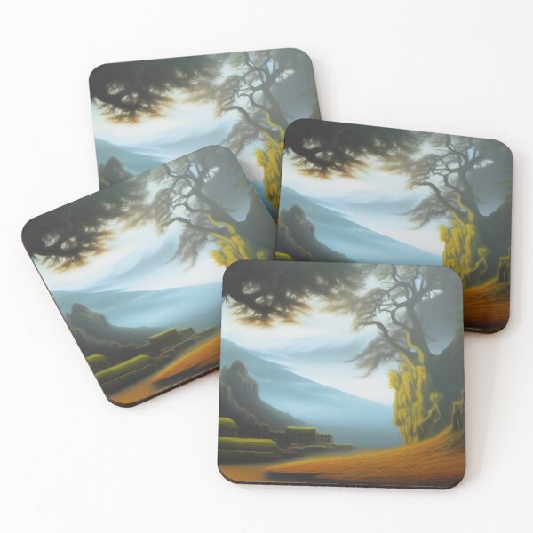 Item preview, Dreary & Beautiful Fantasy Scenery Painting designed and sold by SurizonDesigns.