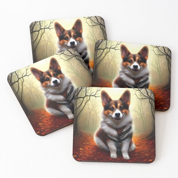 Artikelvorschau, AI Generated Art, Halloween/Fall Puppy entworfen und verkauft von RabbitHoleMI.