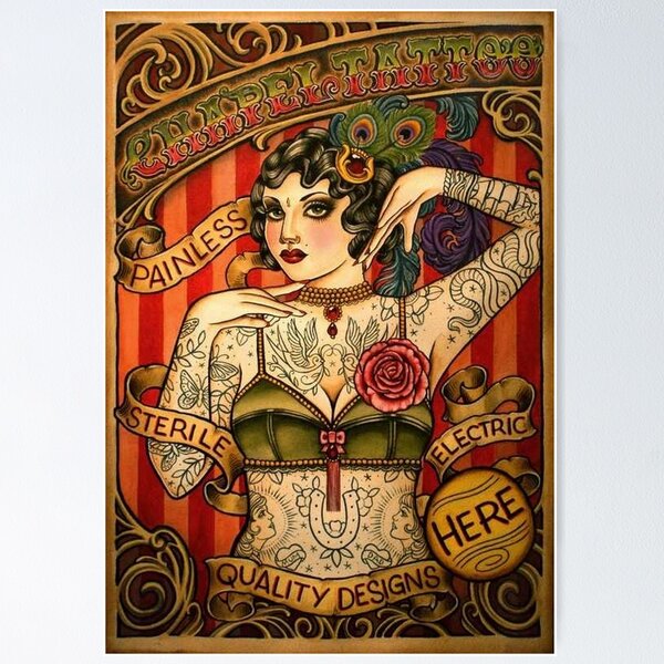 Tattoo Girl Posters for Sale