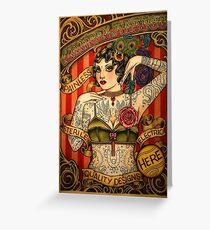CHAPEL TATTOO; Vintage Body Advertising Art Greeting Card