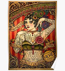 CHAPEL TATTOO; Vintage Body Advertising Art Poster