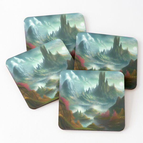 Item preview, Dreary & Beautiful Fantasy Scenery Painting designed and sold by SurizonDesigns.