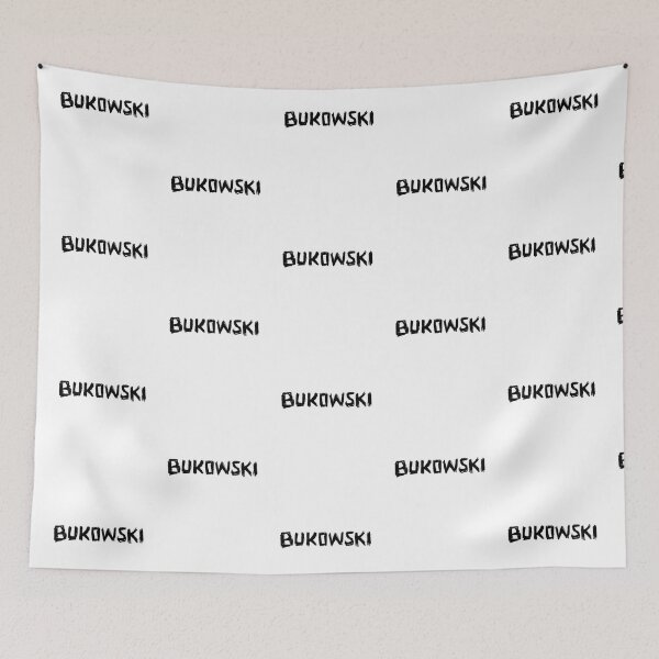 Item preview, Writer Name: Bukowski, bold hand lettering, Charles Bukowski designed and sold by badlydrawnbabe.