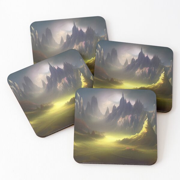 Item preview, Dreary & Beautiful Fantasy Scenery Painting designed and sold by SurizonDesigns.