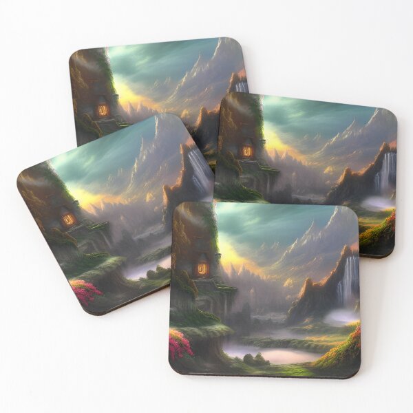 Item preview, Dreary & Beautiful Fantasy Scenery Painting designed and sold by SurizonDesigns.