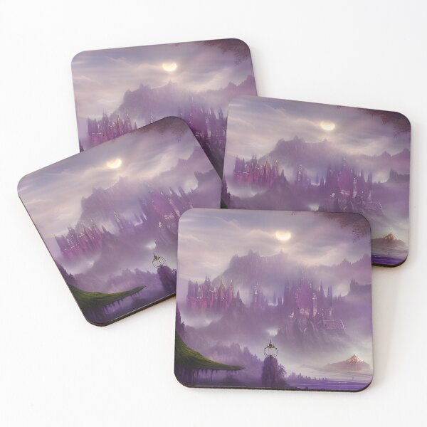 Item preview, Dreary & Beautiful Fantasy Scenery Painting designed and sold by SurizonDesigns.