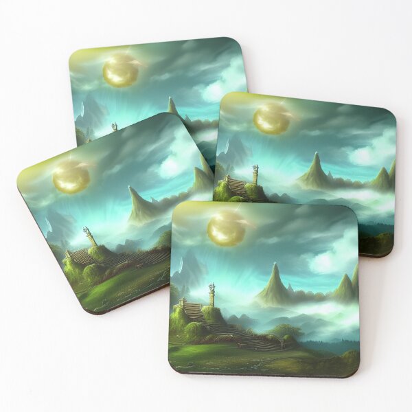 Item preview, Dreary & Beautiful Fantasy Scenery Painting designed and sold by SurizonDesigns.