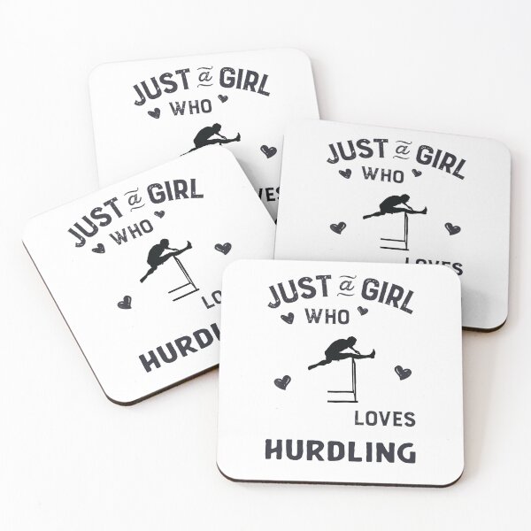 Item preview, Just A Girl Who Loves Hurdling, Funny Hurdling Sport, Hurdler designed and sold by Aerial Addicts.