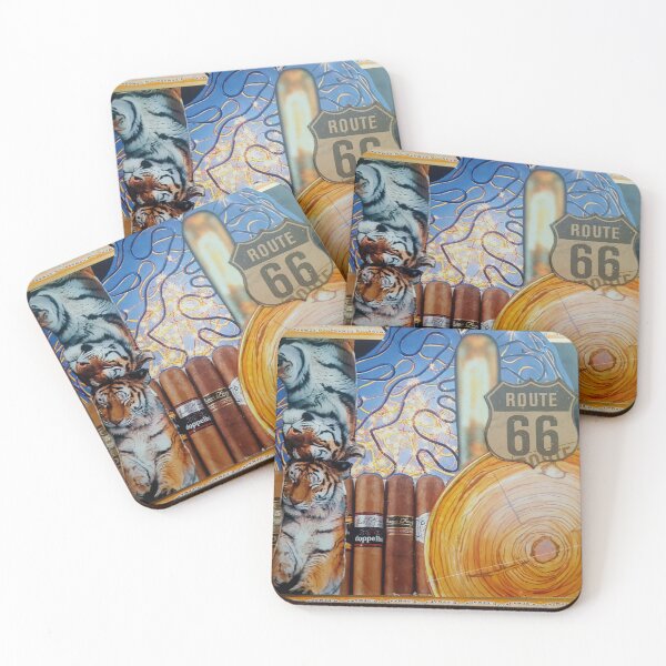 Item preview, Tiger traveler collage designed and sold by Atomic-Apricot.