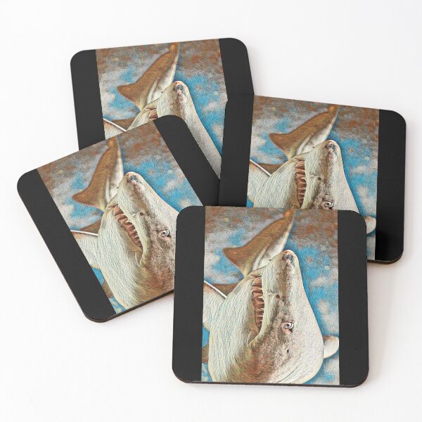 Item preview, Shark Close Up Oil Painting designed and sold by Namsus-Printing.
