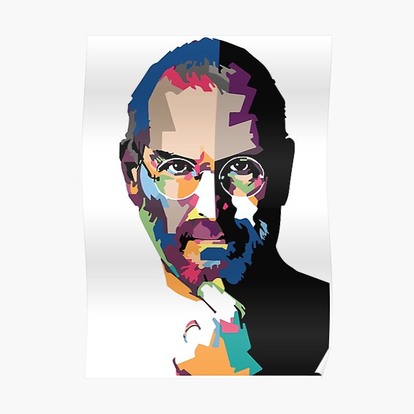 Steve Jobs portrait | Steve Jobs painting  Poster