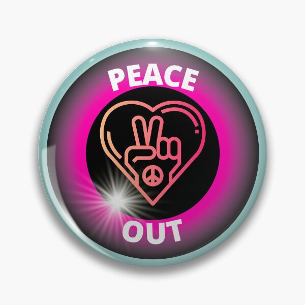 Item preview, Peace Out with peace sign and peace fingers. designed and sold by TracyDDigitals.
