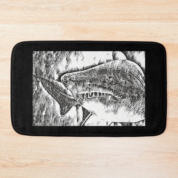 Item preview, Shark Close Up Pen Art designed and sold by Namsus-Printing.