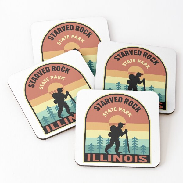 Item preview, Starved Rock State Park Illinois Retro Hiking designed and sold by HalpinDesign.