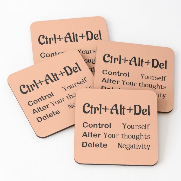 Item preview, Ctrl + Alt +Del quote, Control, Alt and Delete, Motivational quotes, positive words and inspirational sayings for encouraging to do the best in your life. designed and sold by Quotesgallery.