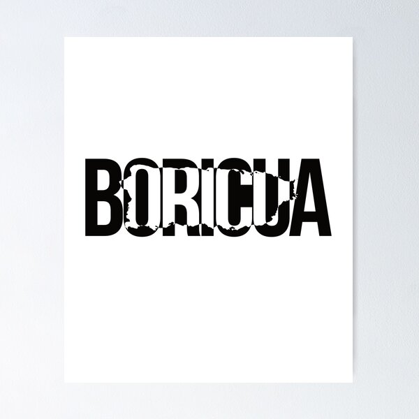 Item preview, Puerto Rico Boricua Map Black Cut-Out designed and sold by ShikitaMakes.