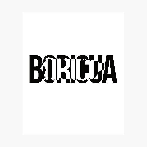 Item preview, Puerto Rico Boricua Map Black Cut-Out designed and sold by ShikitaMakes.