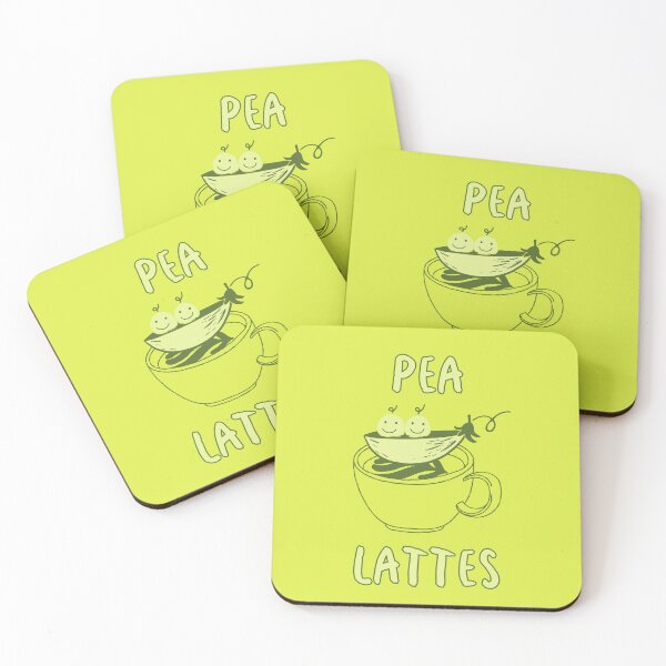 Item preview, Pea-lattes, pilates pun designed and sold by 4Gabrielle.