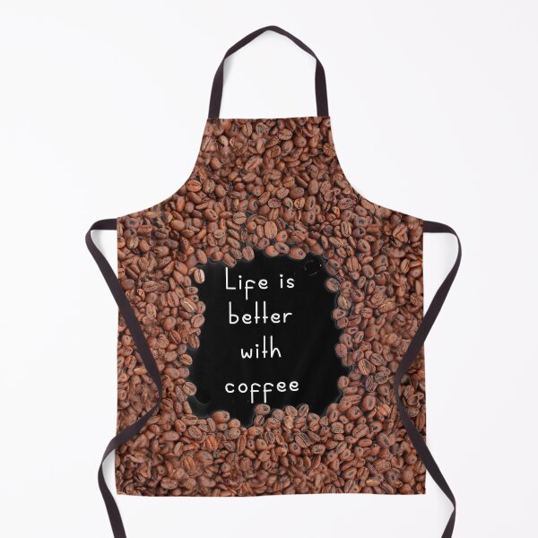 Item preview, Life is better with coffee. Roasted coffee beans. Dark background. designed and sold by janesg.