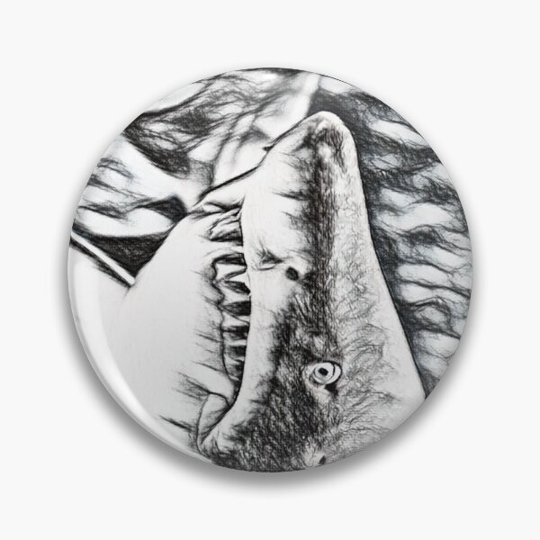Item preview, Shark Close Up Sketch designed and sold by Namsus-Printing.