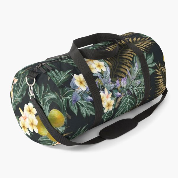 Item preview, Vintage Plumeria Bark Cloth Print designed and sold by J Marielle Designs.
