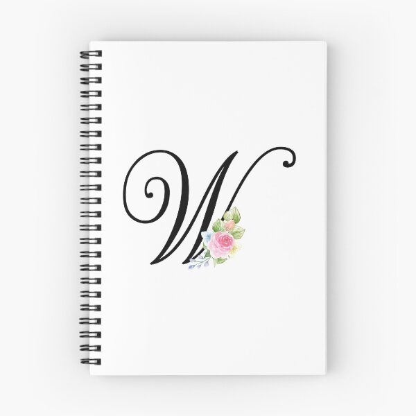 Artikelvorschau, Blumenmonogramm-fantastischer Skript-Buchstabe W entworfen und verkauft von Grafixmom.