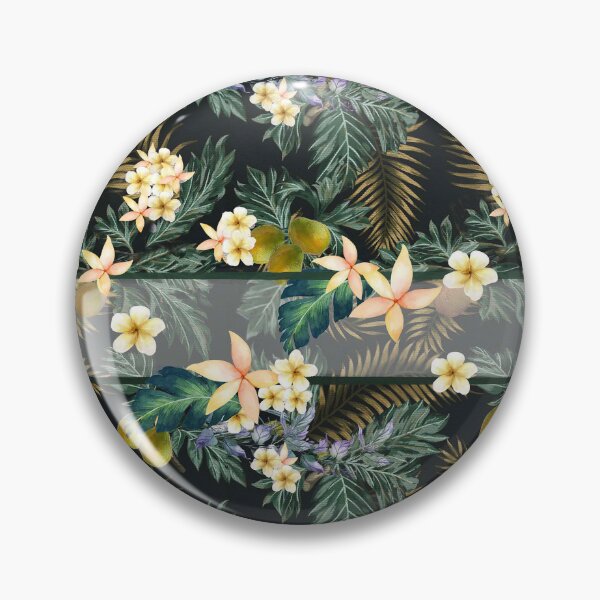 Item preview, Vintage Plumeria Aloha Shirt Fusion designed and sold by J Marielle Designs.
