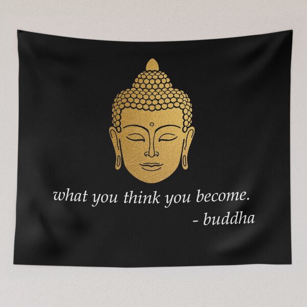 Item preview, what you think you become lord buddha saying designed and sold by motivationlife7.