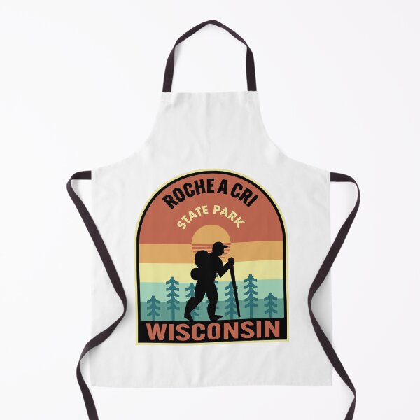 Item preview, Roche a Cri State Park Wisconsin Retro Hiking designed and sold by HalpinDesign.
