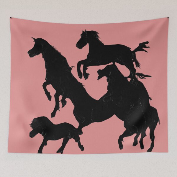 Item preview, silhouettes of flying horses designed and sold by David-Howells.