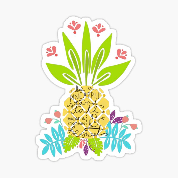 Pineapple Crown Sticker – J.Falkner Cards