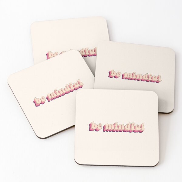 Item preview, be mindful cute retro text designed and sold by motivationlife7.