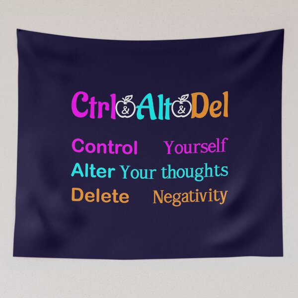 Item preview, Ctrl + Alt +Del quote, Control, Alt and Delete, Motivational quotes, positive words and inspirational sayings for encouraging to do the best in your life. designed and sold by Quotesgallery.