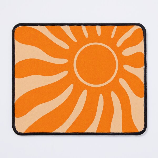 Artikelvorschau, Retro Wavy Sun 60er Orange Gelb entworfen und verkauft von trajeado14.
