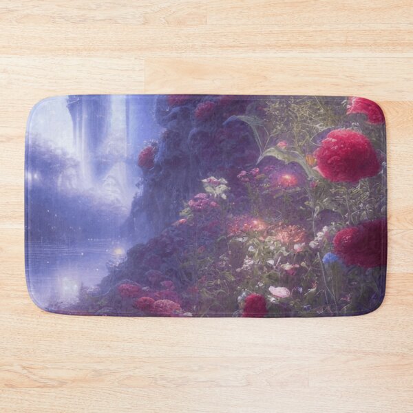Item preview, Fantasy Misty Rainy Magical Garden River Landscape Mystical Vintage Botanical designed and sold by IZiets.