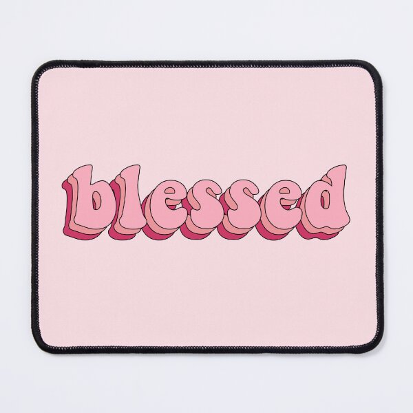 Item preview, blessed cute pink retro text designed and sold by motivationlife7.
