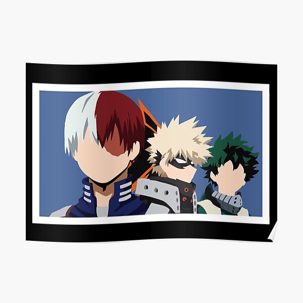 My Hero Academia Minimalist W Border Poster For Sale By Sputnikart Redbubble 7438