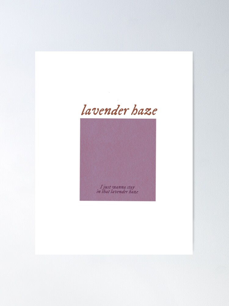 Lavender Haze Color Swatch. | Poster