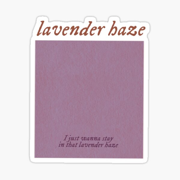 lavender haze lyric color palette / graphic design | Poster