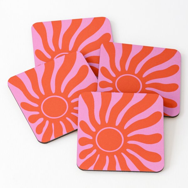 Item preview, Retro Sun Orange Pink 70s Wavy designed and sold by trajeado14.
