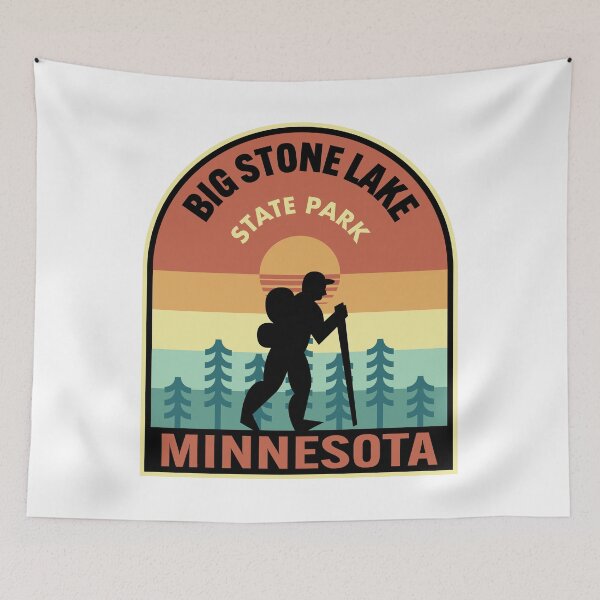 Item preview, Big Stone Lake State Park Minnesota Retro Hiking designed and sold by HalpinDesign.