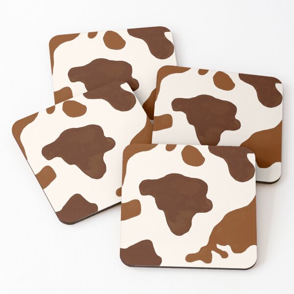 Item preview, Brown & Cream Cozy Cow Print Pattern designed and sold by pinkthesis.